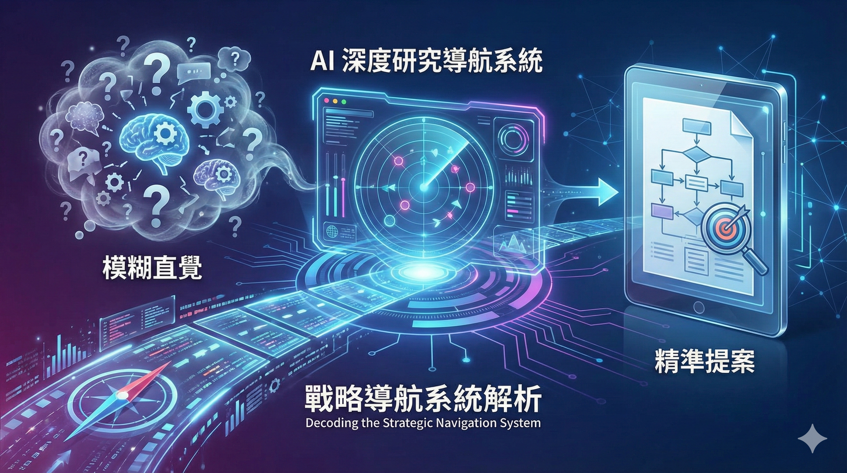 從「模糊直覺」到「精準提案」:AI 深度研究的戰略導航系統解析