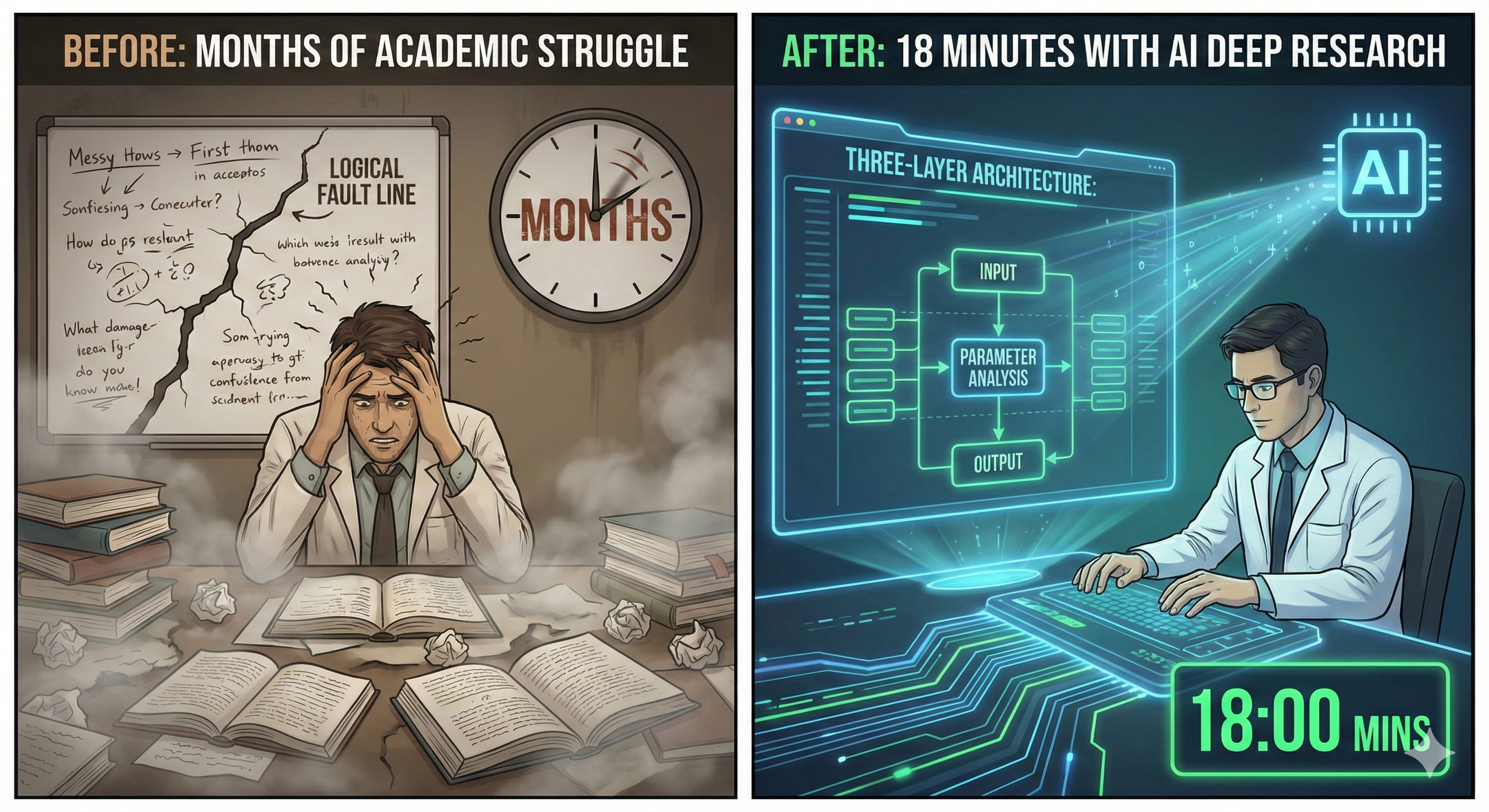 從數月苦戰到 18 分鐘搞定:AI 深度研究重構你的文獻回顧流程